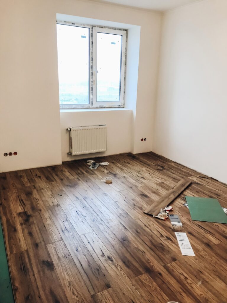 room floor renovation concept